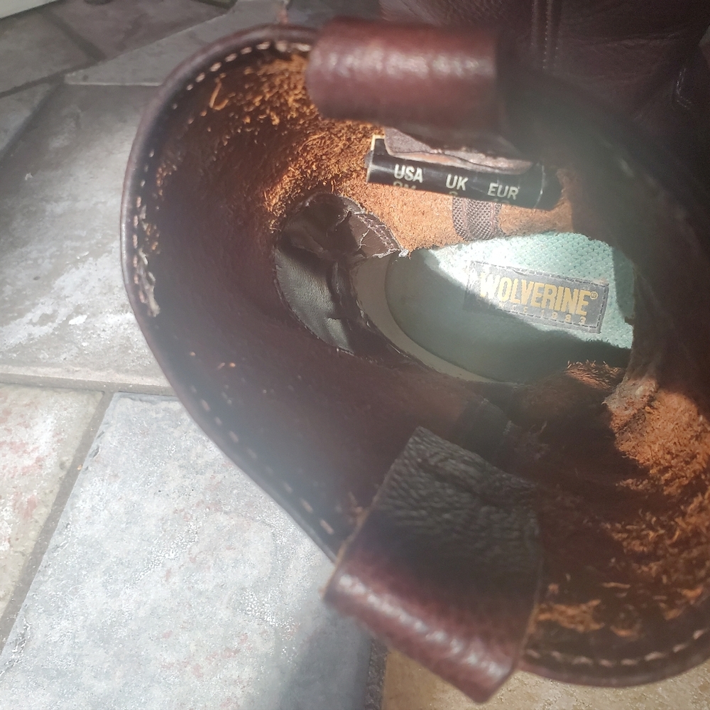 Wolverine Dark Brown Leather Boots - Picture 8 of 10